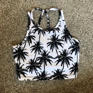 Palm tree crop top